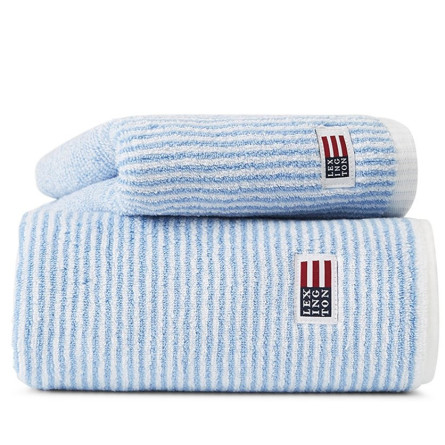 Lexington Handtuch Original Towel Striped blau/weiß gestreift (50 x 100 cm)
