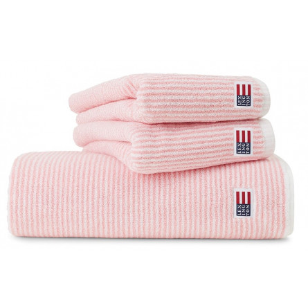 Lexington Handtuchserie Original Towel Striped vintage pink/weiß,