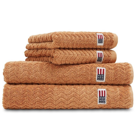 Lexington Badetuch Structured caramel, 100x150