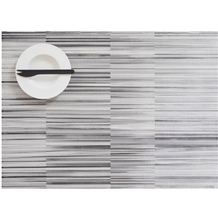 Chilewich Tischset SAKIORI rechteckig 34 x 47 cm - Black/White 2-er Set