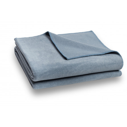 Zoeppritz Decke Soft-Fleece taubenblau -545 (2 Größen)