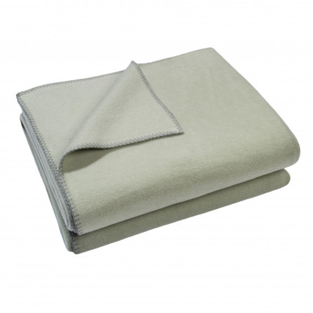 Zoeppritz Decke Soft-Fleece grüngrau -620 (2 Größen)