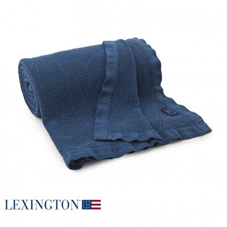 Lexington Bettüberwurf Structured blau