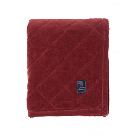 Lexington Plaid Quilt Velvet Bedspread Rot 2 Grossen