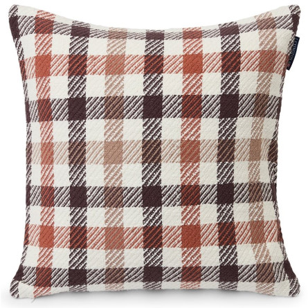 Lexington Checked Baumwolle Heavy Twill Dekokissenbezug 50x50, beige multi
