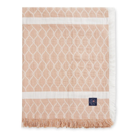Lexington Tagesdecke Striped Rope Structured Cotton Beige/White