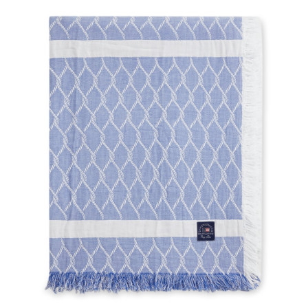 Lexington Tagesdecke Striped Rope Structured Cotton Blue/White
