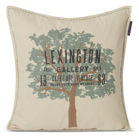 Lexington Tree Logo Linen/Cotton Dekokissenbezug, 50x50