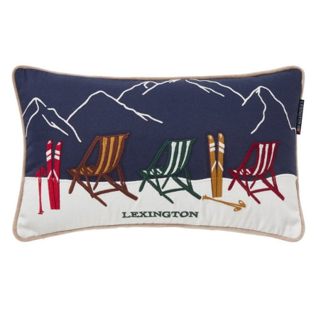 Lexington Ski Resort Organic Cotton Dekokissen 30x50 cm