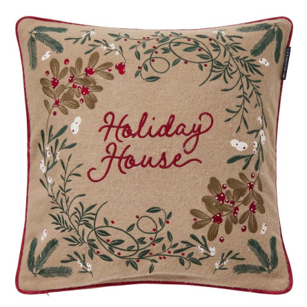 Lexington Holiday House Wool Mix Dekokissenbezug, 50x50 cm