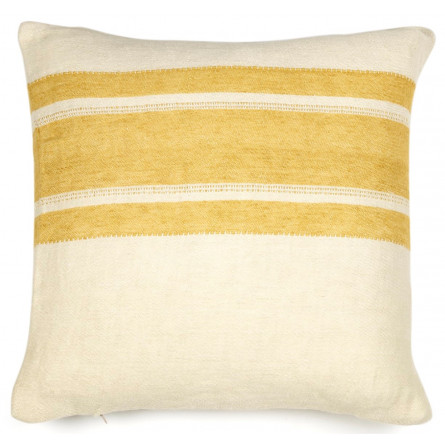 Libeco The Belgian Pillow Dekokissenbezug 50x50cm Mustard stripe