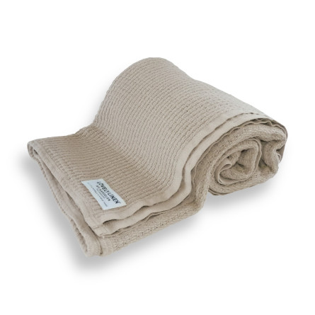 Lovely Linen Decke LOVELY COTTON BLANKET natural