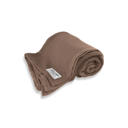 Lovely Linen Decke LOVELY COTTON BLANKET chocolate