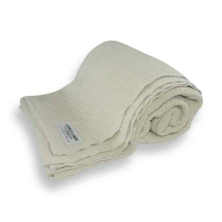 Lovely Linen Decke LOVELY COTTON BLANKET off-white