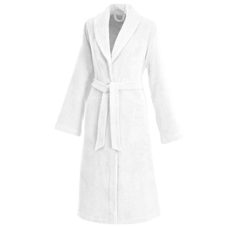 Weseta Damen Bademantel Schalkragen Dreamflor Weiß (01) XL