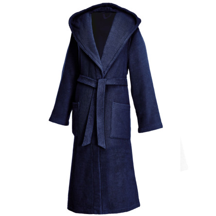 Weseta Kapuzenbademantel Dreamflor Night Blue (11) L