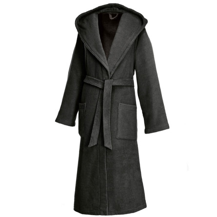 Weseta Kapuzenbademantel Dreamflor Anthrazit (19) XL