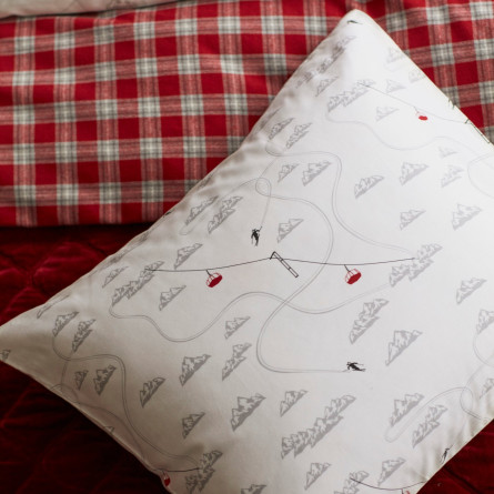 Lexington Kissenbezug Winter Printed Cotton Sateen 40x80 cm