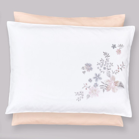 Christian Fischbacher Bettbezug Satin Luxury Nights DIANA 155x220 weiß/natur