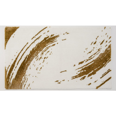 Abyss & Habidecor FORTUNY Badeteppich 70x120/ weiss-gold