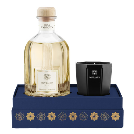 Dr.Vranjes Geschenkbox Raumduft Rosa Tabacco 250 ml & Kerze 80 gr