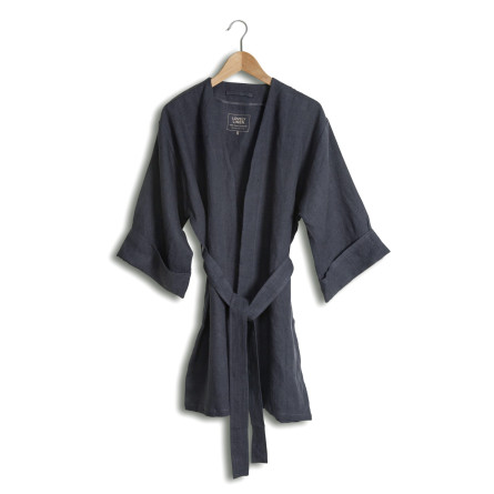 Lovely Linen Kimono kurz LOVELY KIMONO dark grey