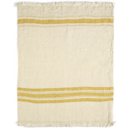 Libeco Leinentuchserie Belgian Towel Mustard Stripe