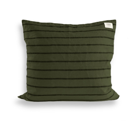 Lovely Linen Dekokissenbezug MISTY stripe forest