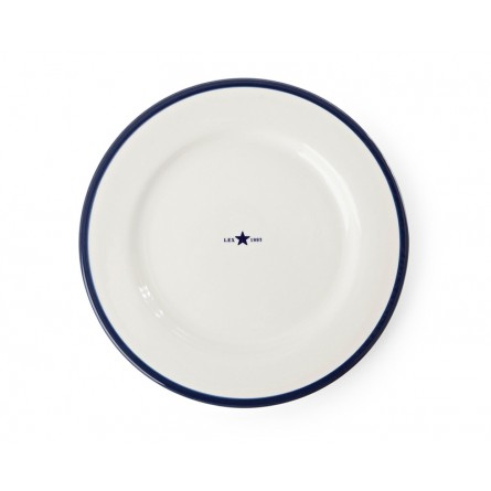 Lexington 4er Set Dessertteller Star blau