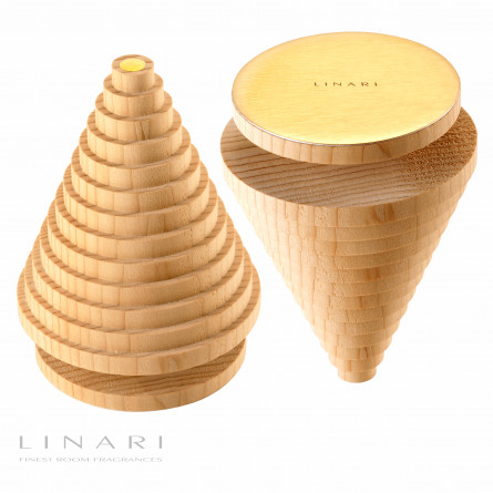 Linari Albero di Natale Zedernholz-Weihnachtsbaum 7,5 x 10 cm