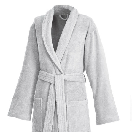 Weseta Bademantel Dreamflor Silber (14) XXL