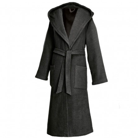 Weseta Kapuzenbademantel Dreamflor Anthrazit (19)