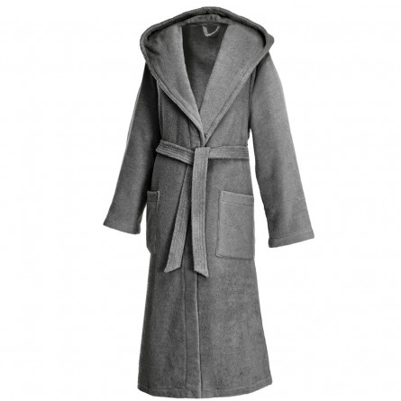 Weseta Kapuzenbademantel Dreamflor Graphit (50)