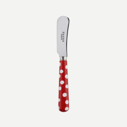 Sabre Buttermesser Dots rot (L: 14 cm) EINZELSTÜCK