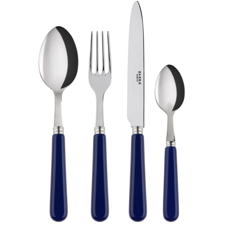 Sabre Besteckset 4 tlg. Basic dunkelblau