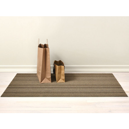 Chilewich Fußmatte Skinny Stripe mushroom/braun beige
