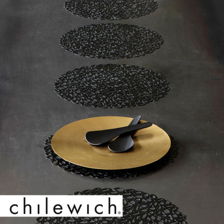 Chilewich Tischset Pebble schwarz