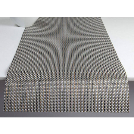 Chilewich Tischläufer Basketweave aluminum -001 (36x183 cm)