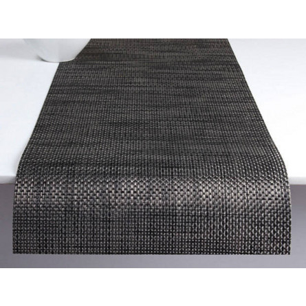 Chilewich Tischläufer Basketweave carbon -007 (36x183 cm)
