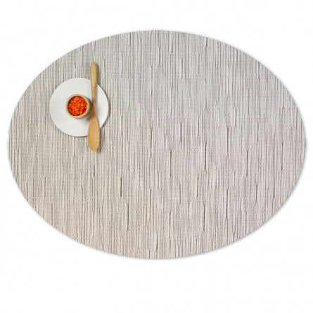 Chilewich Tischset Bamboo oval chalk