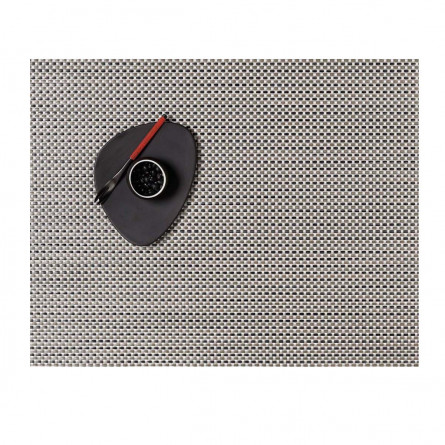 Chilewich Tischset Basketweave rechteckig aluminium 2-er Set