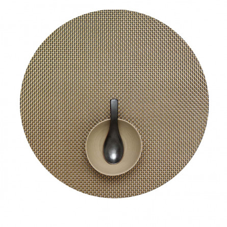 Chilewich Tischset Basketweave rund new gold