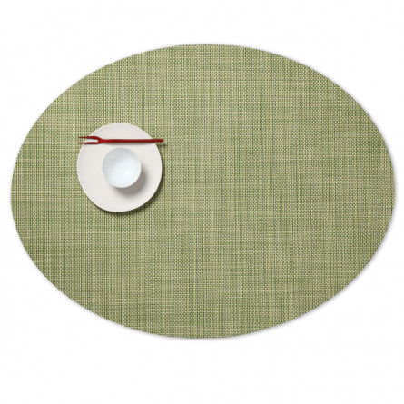 Chilewich Tischset Mini Basketweave oval dill