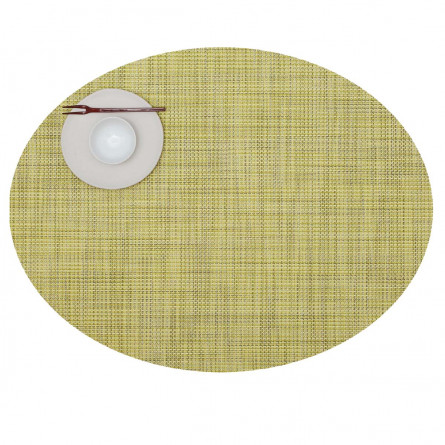 Chilewich Tischset Mini Basketweave oval lemon