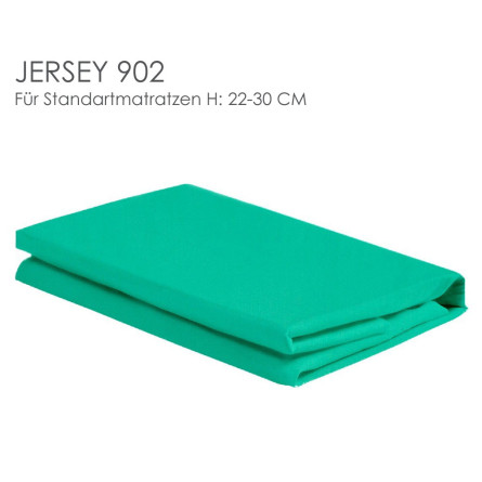 Christian Fischbacher Spannbettlaken JERSEY UNI TREND 902/ Col.279 türkis Matratzenhöhe 22-30 cm