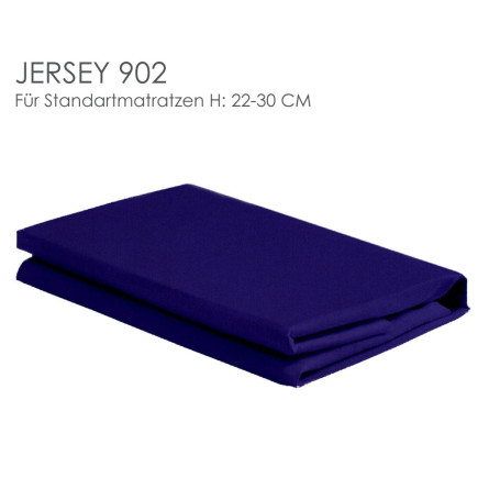 Christian Fischbacher Spannbettlaken JERSEY UNI TREND 902/ Col.868 aubergine Matratzenhöhe 22-30 cm