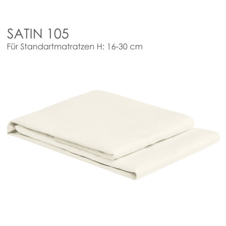 Christian Fischbacher Spannbettlaken SATIN 105/ Col.027 offwhite Matratzenhöhe 16-30 cm