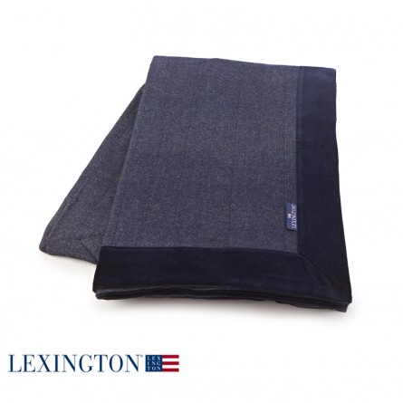 Lexington Bettüberwurf Contrast Edge navy