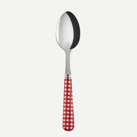 Sabre Dessertlöffel 2-er Set  Vichy rot (L: 19 cm)