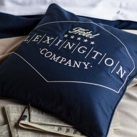 Lexington Dekokissen Hotel Twill Sham blau (50 x 50 cm)